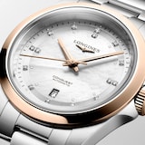 Longines Conquest 30mm Ladies Watch Mother Of Pearl