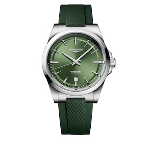 Longines Conquest 41mm Mens Watch Green