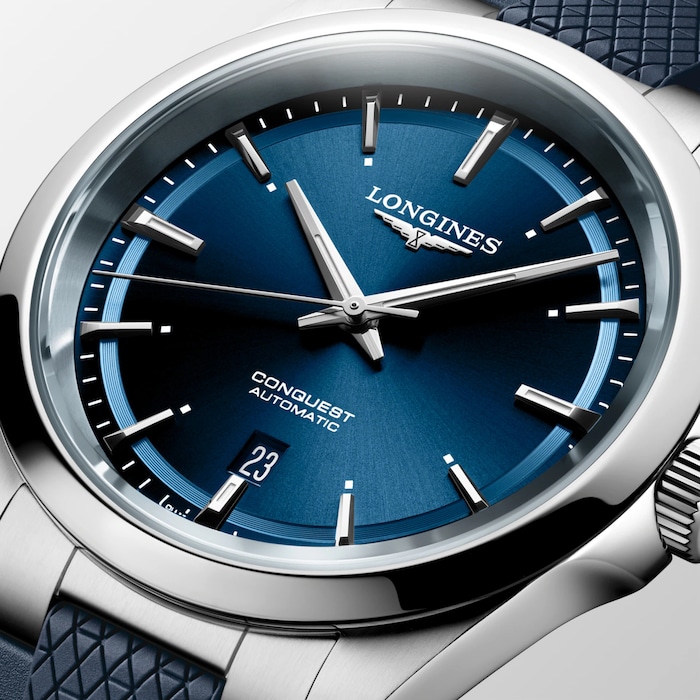 Longines Conquest 41mm Mens Watch Blue