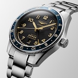 Longines Spirit Zulu Time 42mm Mens Watch Black