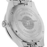 Longines Spirit Zulu Time 42mm Mens Watch Black
