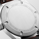 Longines Spirit Pilot 3 Hands 39mm Mens Watch Leather Black