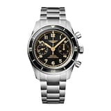 Longines Spirit Pilot Flyback Chronograph 39.5mm Mens Watch Black