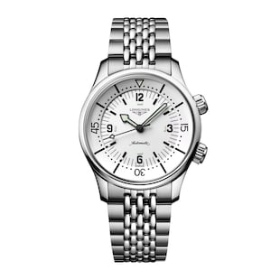 Longines Legend Diver 39mm Mens Watch White