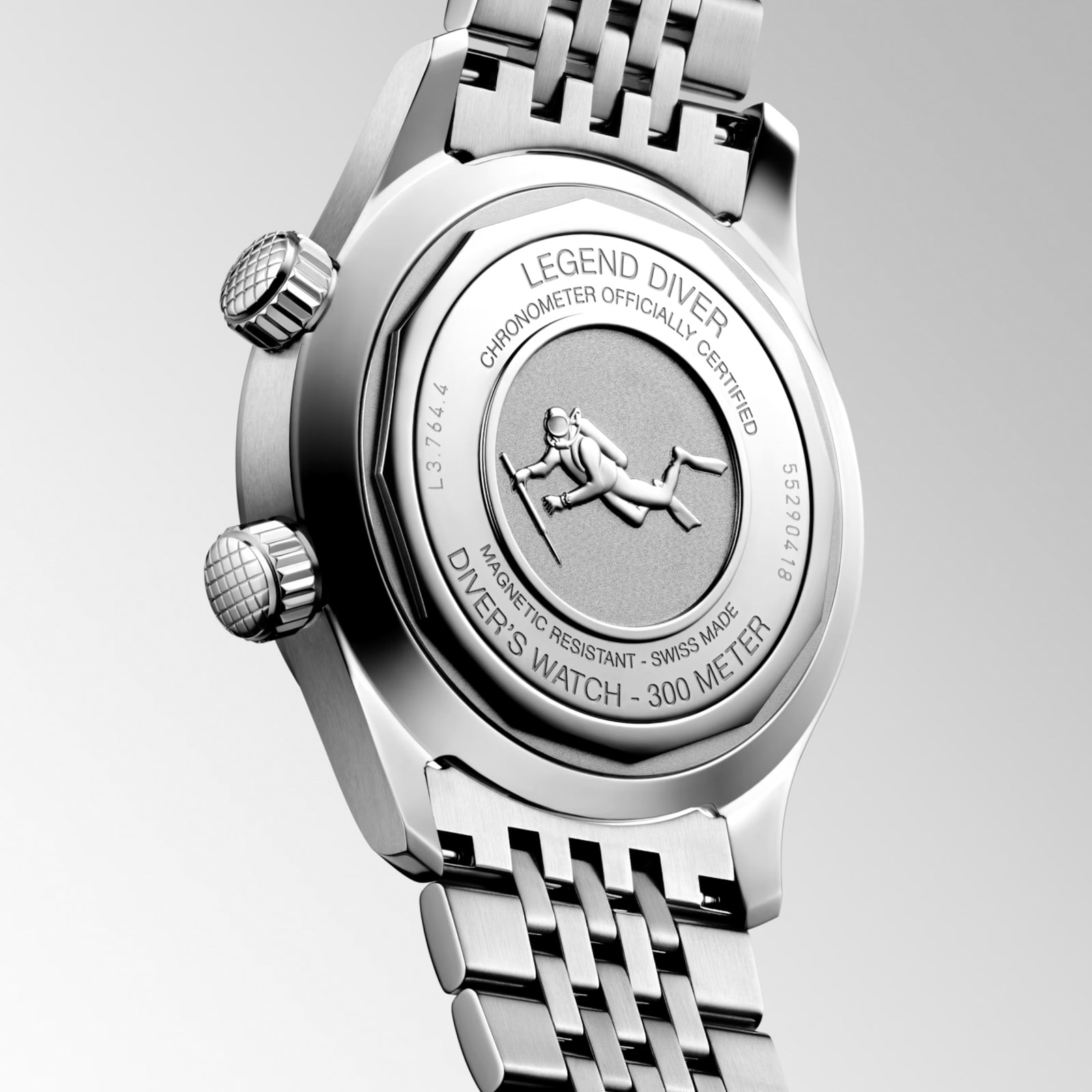 Longines Legend Diver 39mm Mens Watch White Longines Legend Diver 39mm Mens Watch White