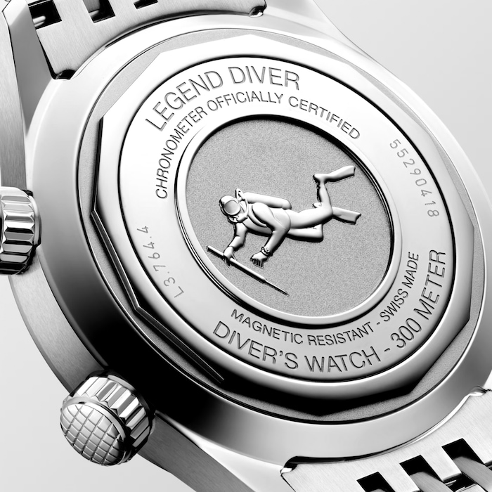 Longines Legend Diver 39mm Mens Watch White