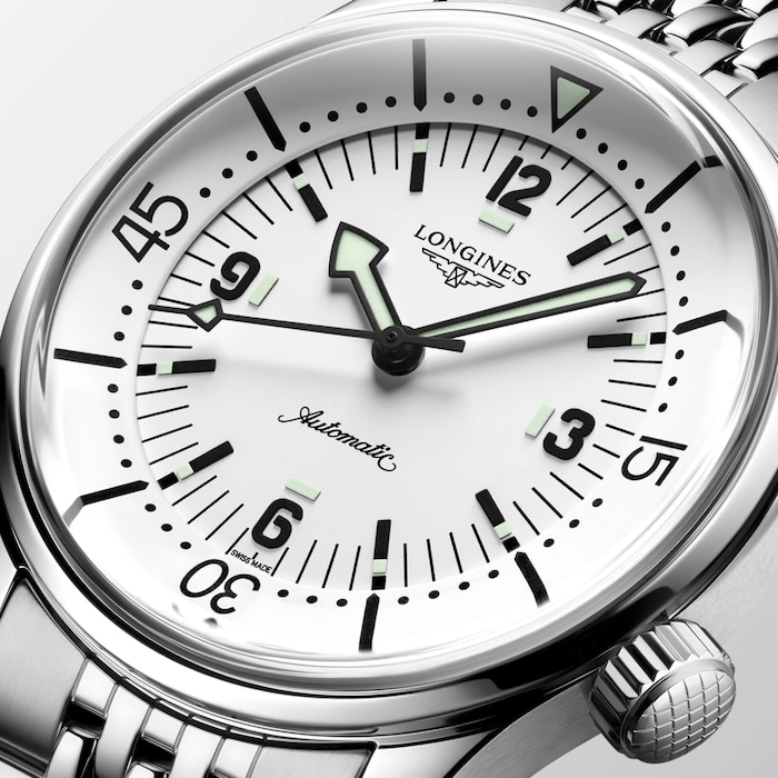 Longines Legend Diver 39mm Mens Watch White