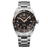 Longines Spirit Zulu Time 39mm Mens Watch Black