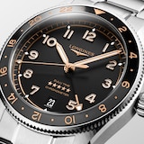 Longines Spirit Zulu Time 39mm Mens Watch Black
