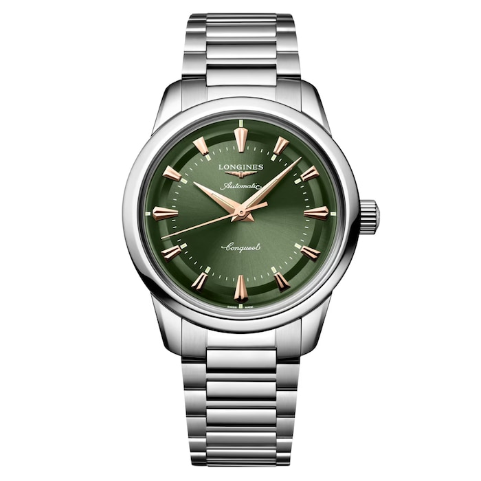 Longines Conquest Heritage 38mm Mens Watch Green