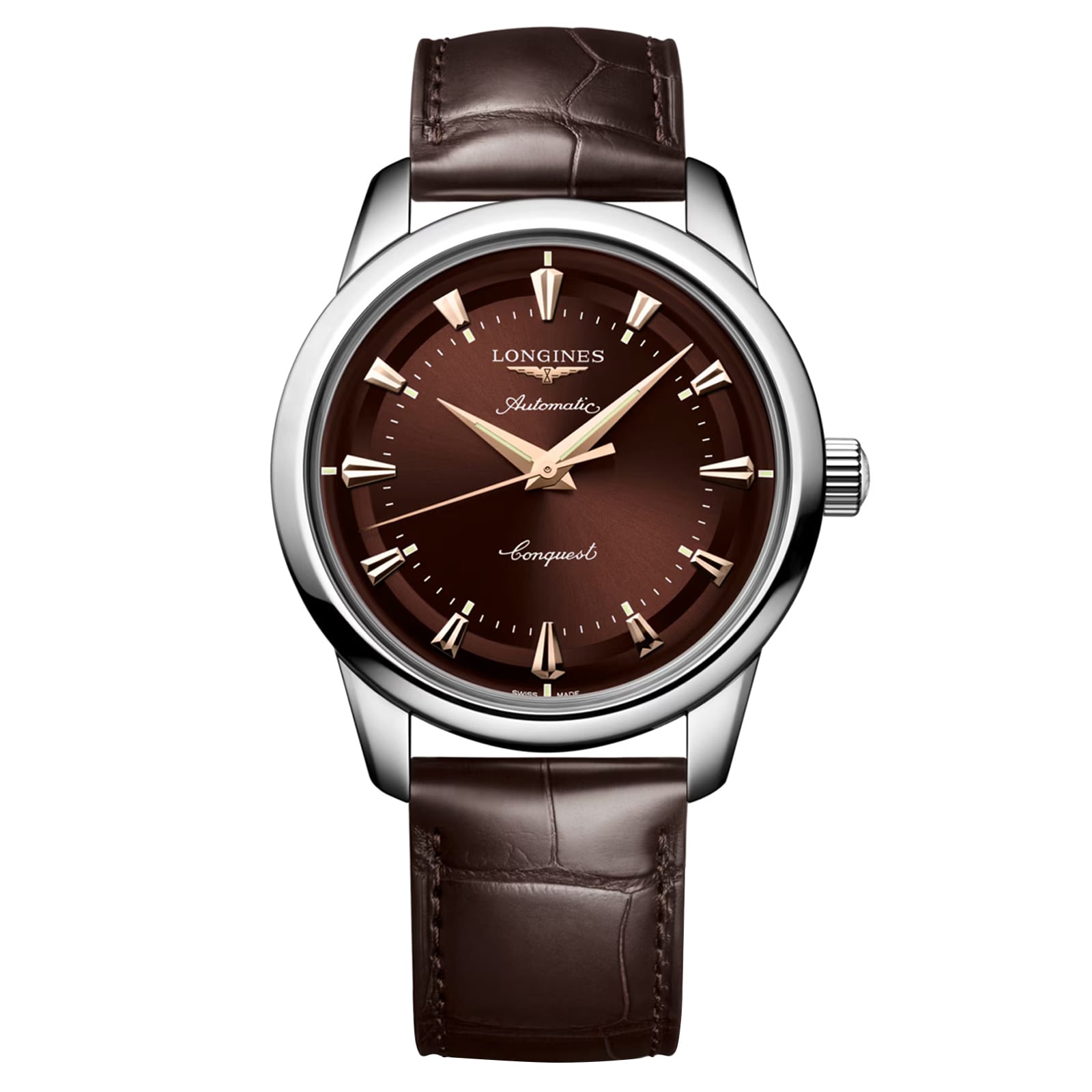 Longines Conquest Heritage 40mm Mens Watch Brown