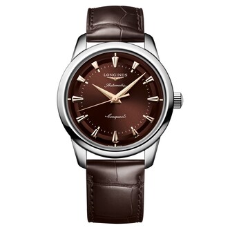 Longines Conquest Heritage 40mm Mens Watch Brown