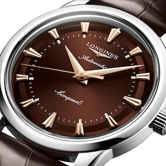 Longines Conquest Heritage 40mm Mens Watch Brown