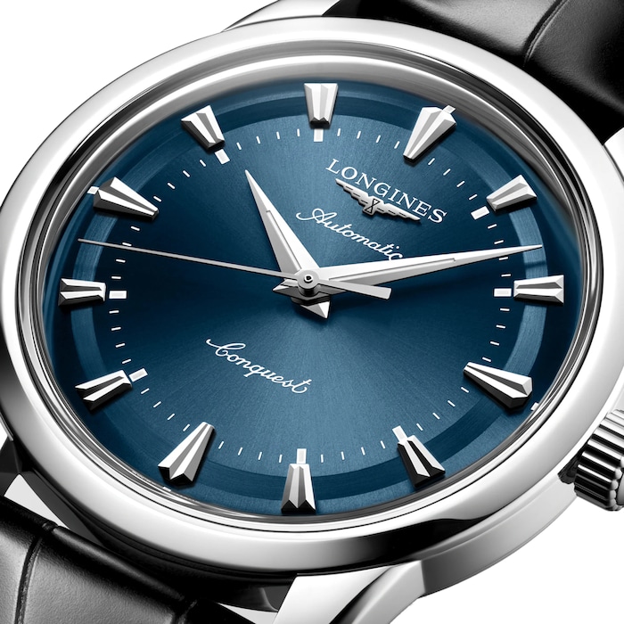 Longines Conquest Heritage 40mm Mens Watch Blue