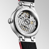 Longines PrimaLuna Moonphase Automatic 34mm Ladies Watch Red Alligator