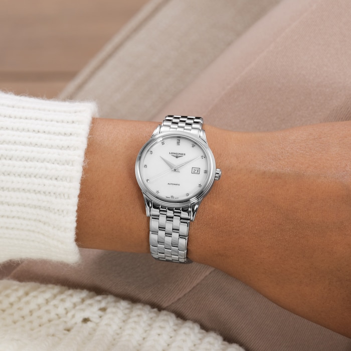 Longines Flagship Classic 30mm Ladies Watch White Mother Of Pearl