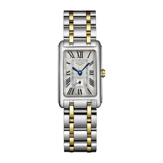 Longines Dolce Vita 20.8mm X 32mm Stainless Steel and Yellow Gold Ladies Watch