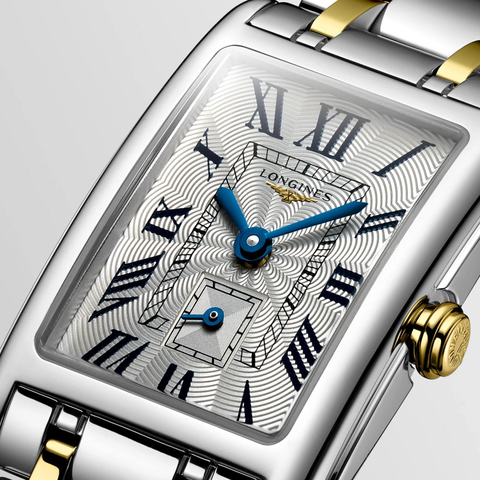 Longines DolceVita 20.8mm X 32mm Stainless Steel and Yellow Gold Ladies Watch