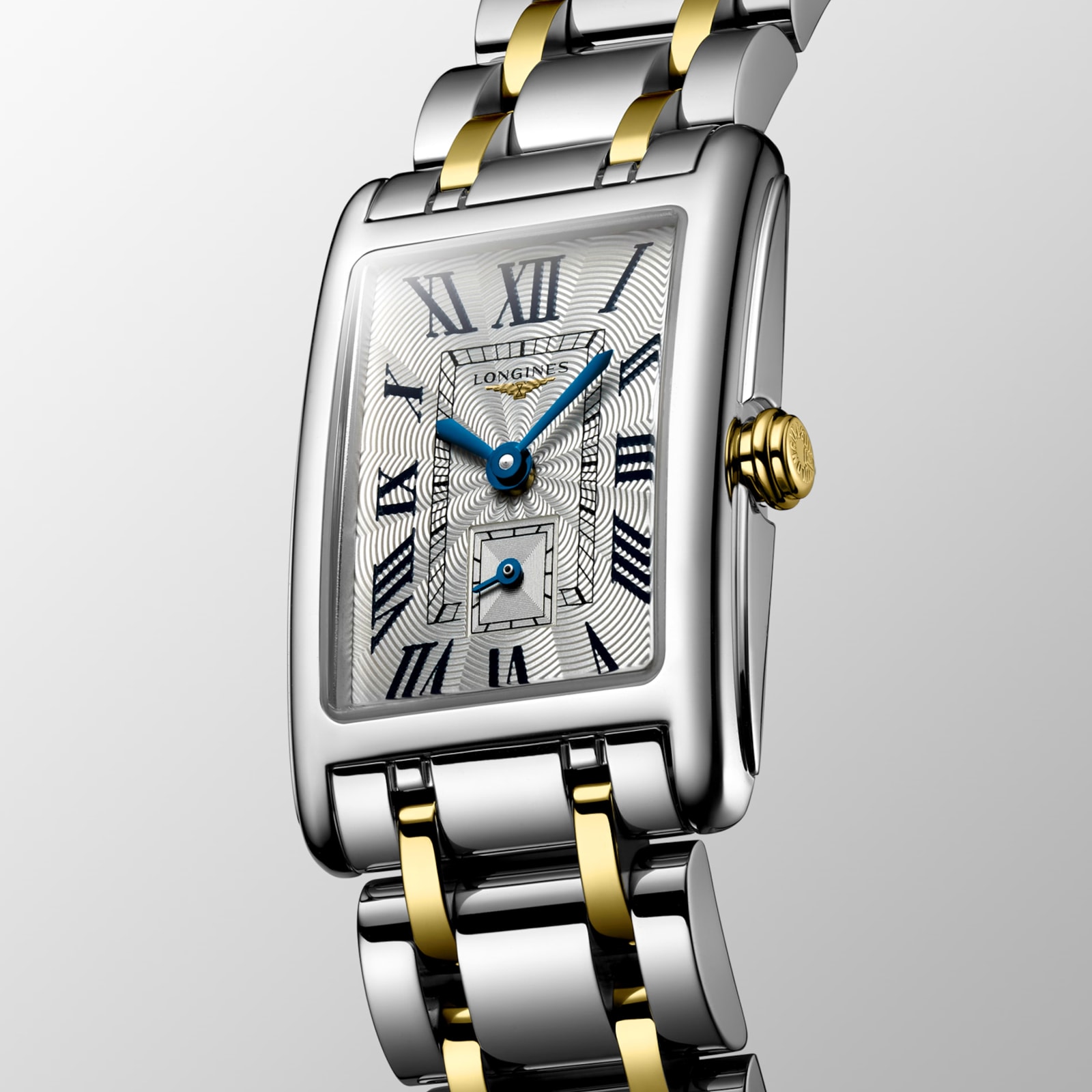 Longines DolceVita 20.8mm X 32mm Stainless Steel and Yellow Gold Ladies Watch