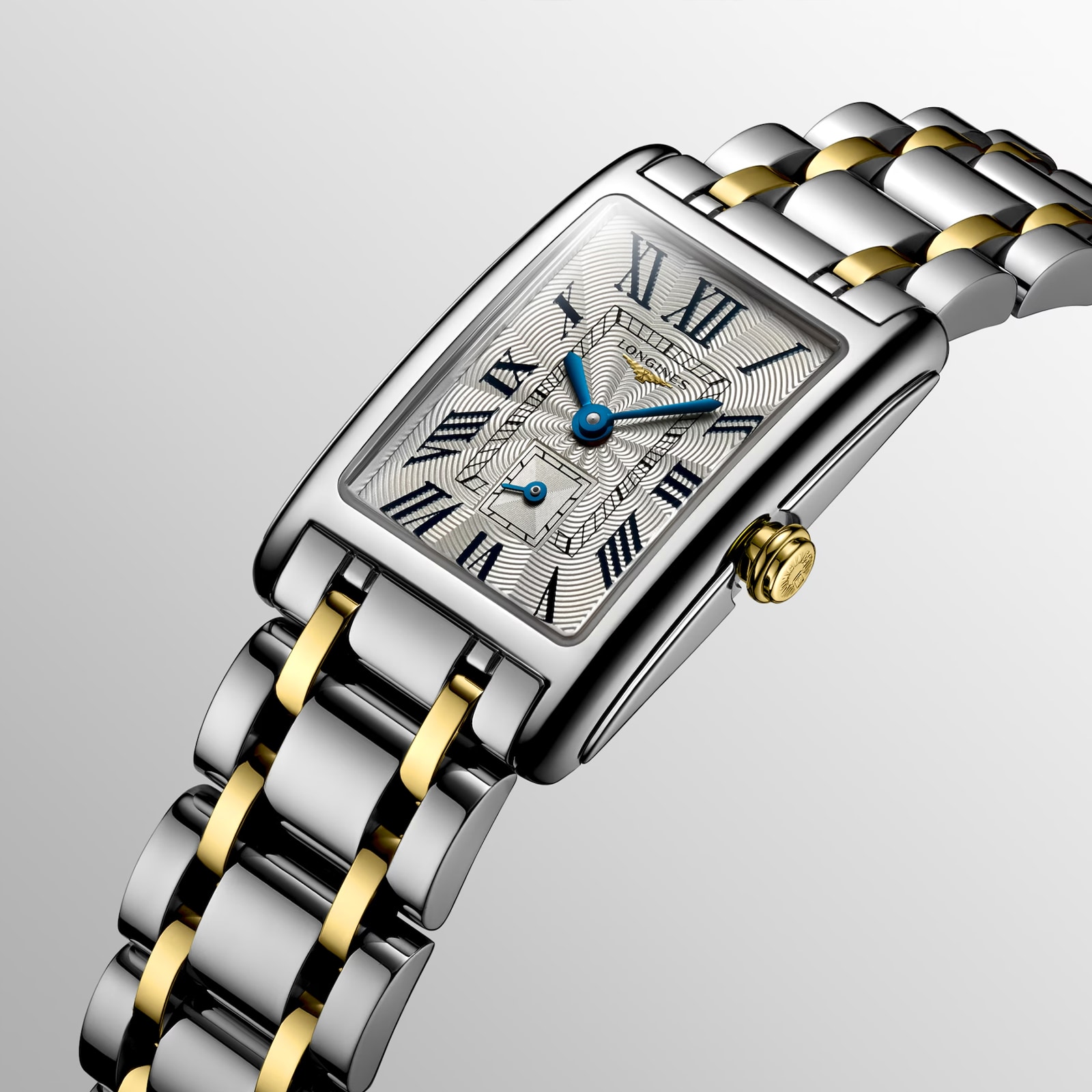 Longines DolceVita 20.8mm X 32mm Stainless Steel and Yellow Gold Ladies Watch