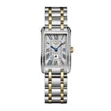 Longines Dolce Vita 20.8mm X 32mm Stainless Steel and Yellow Gold Ladies Watch