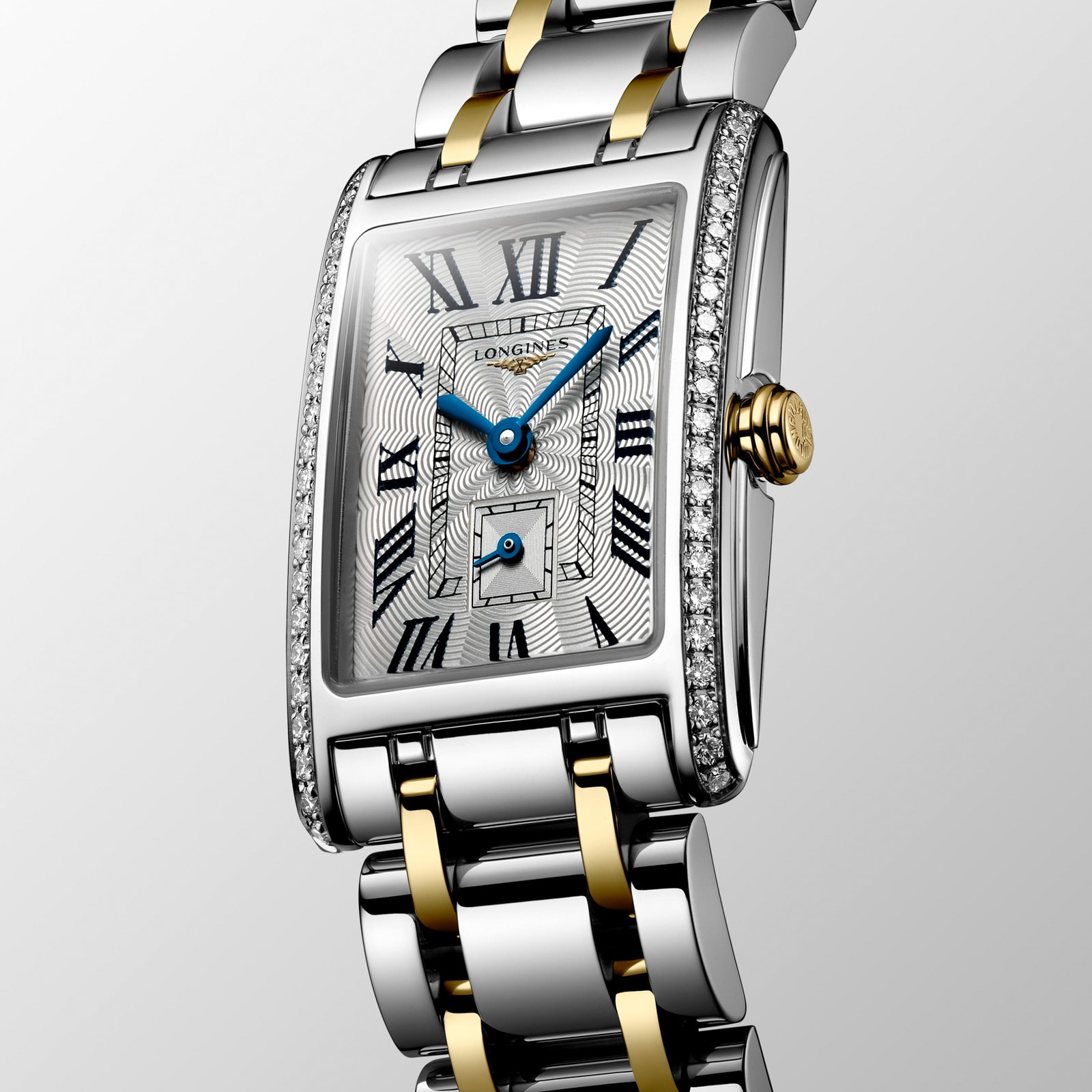 Longines DolceVita 20.8mm X 32mm Stainless Steel and Yellow Gold Ladies Watch Longines DolceVita 20.8mm X 32mm Stainless Steel and Yellow Gold Ladies Watch