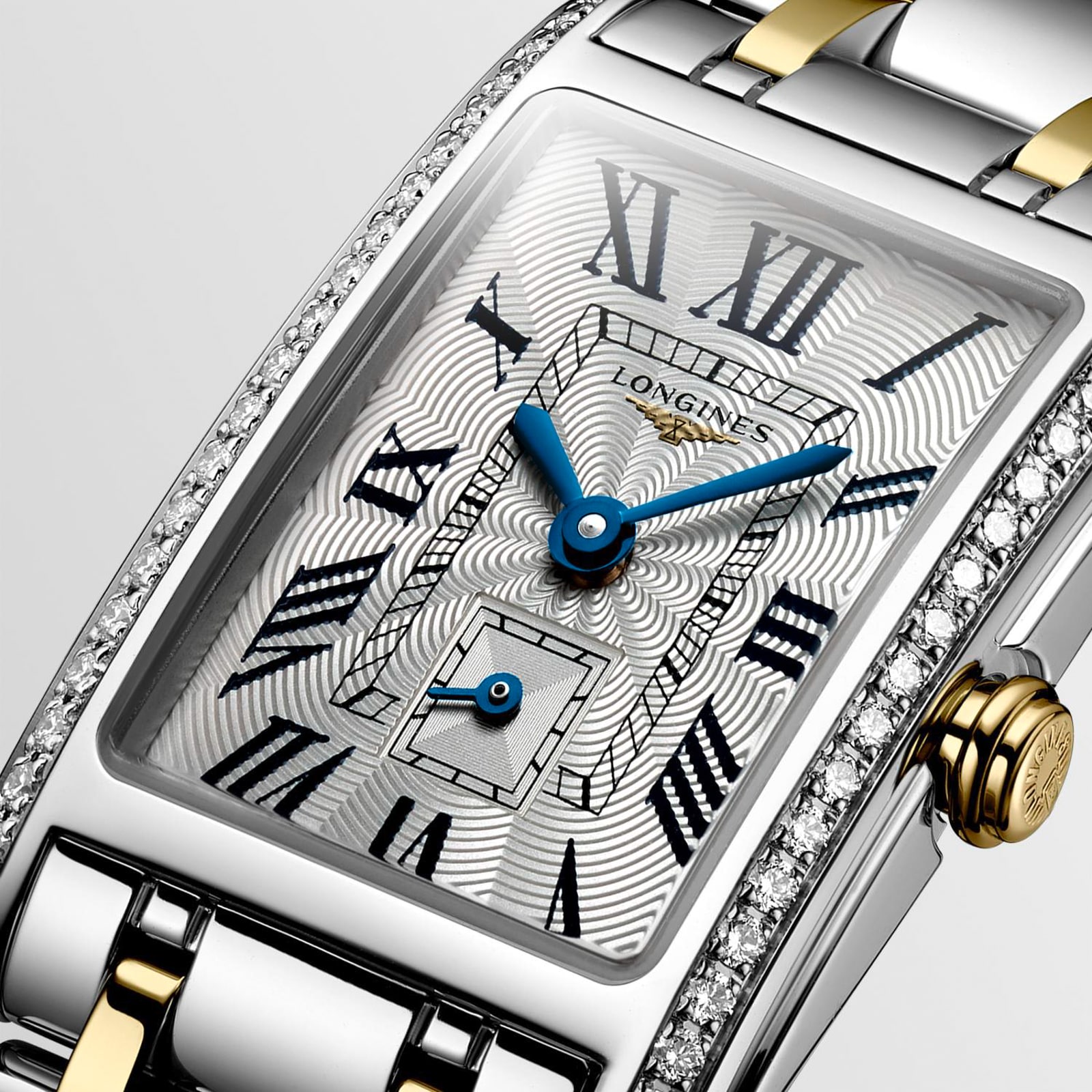 Longines DolceVita 20.8mm X 32mm Stainless Steel and Yellow Gold Ladies Watch Longines DolceVita 20.8mm X 32mm Stainless Steel and Yellow Gold Ladies Watch