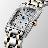 Longines Dolce Vita 20.8mm X 32mm Stainless Steel and Yellow Gold Ladies Watch