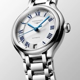 Longines PrimaLuna 34mm Ladies Watch Silver