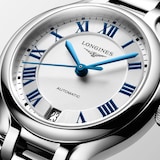 Longines PrimaLuna 34mm Ladies Watch Silver
