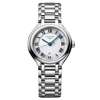 Longines PrimaLuna 30mm Ladies Watch Silver