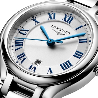 Longines PrimaLuna 30mm Ladies Watch Silver