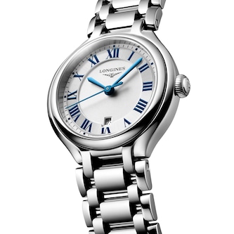 Longines PrimaLuna 30mm Ladies Watch Silver