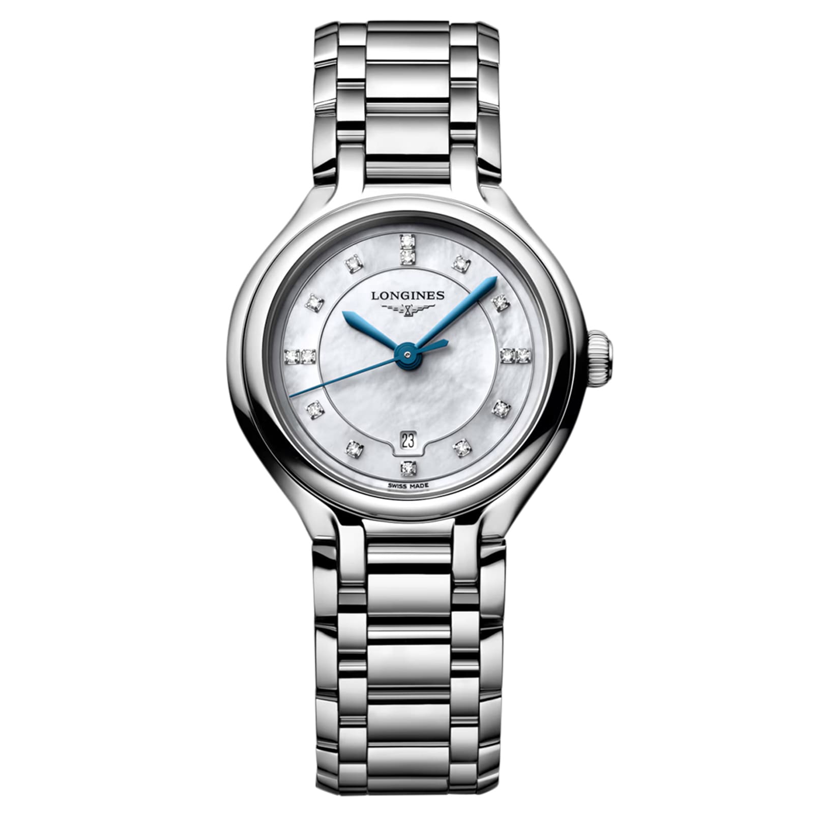 Longines PrimaLuna 30mm Ladies Watch White Mother Of Pearl Longines PrimaLuna 30mm Ladies Watch White Mother Of Pearl