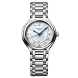 Longines PrimaLuna 30mm Ladies Watch White Mother Of Pearl