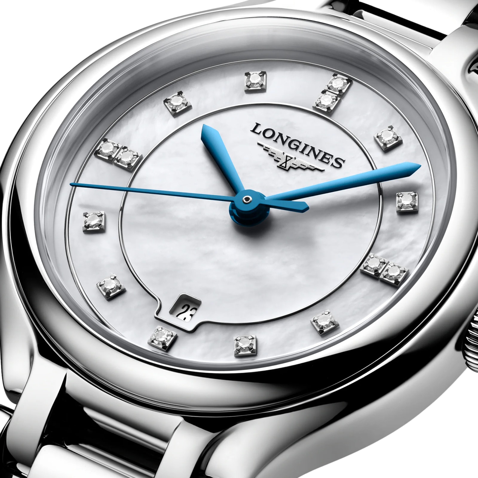 Longines PrimaLuna 30mm Ladies Watch White Mother Of Pearl Longines PrimaLuna 30mm Ladies Watch White Mother Of Pearl
