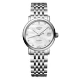 Longines Elegant 25.5mm Ladies Watch Mother Of Pearl