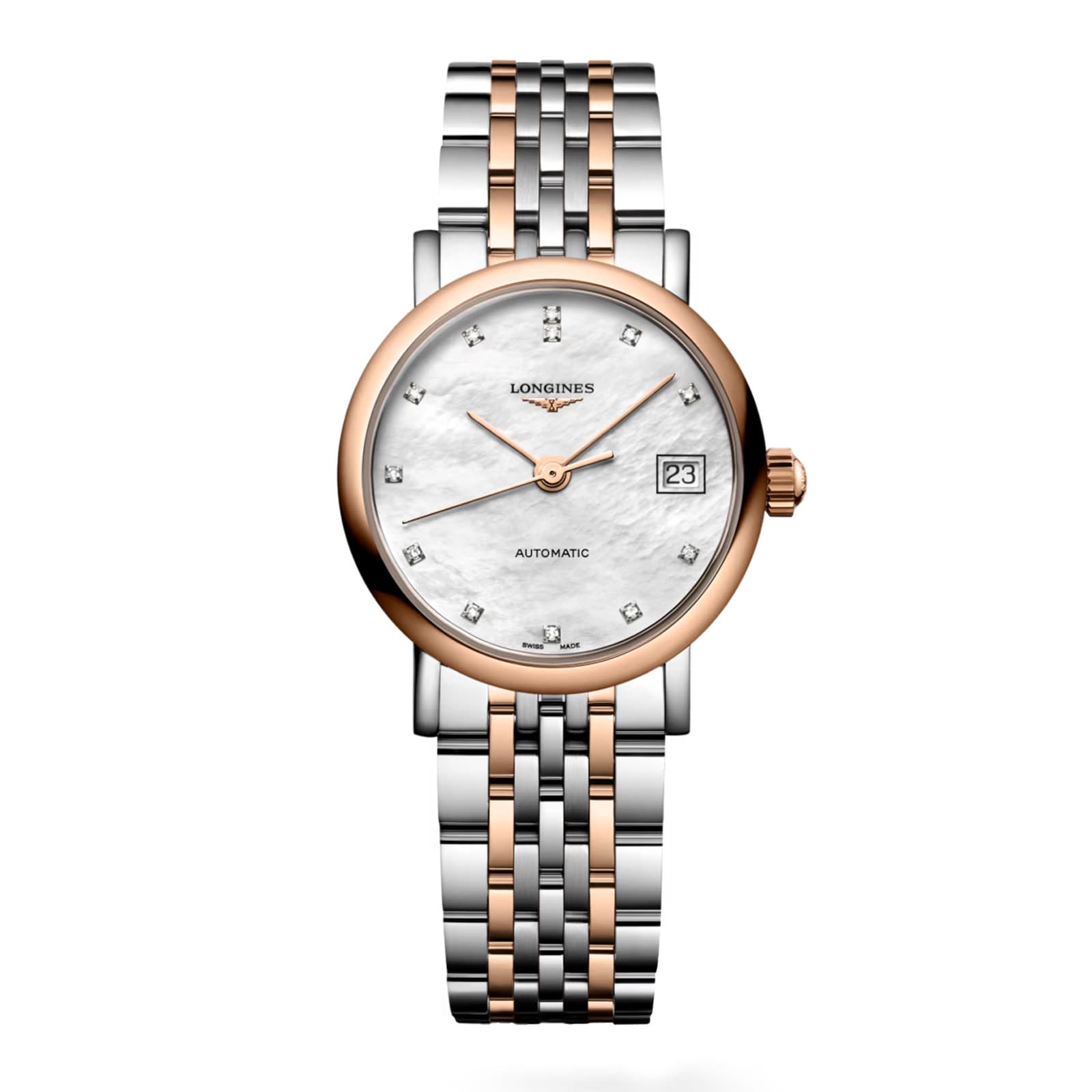 Longines Elegant 25.5mm Ladies Watch Mother Of Pearl