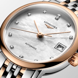 Longines Elegant 25.5mm Ladies Watch Mother Of Pearl