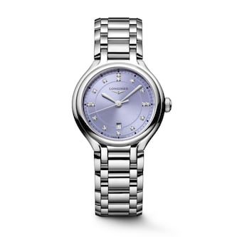 Longines PrimaLuna 30mm Ladies Watch Purple