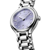 Longines PrimaLuna 30mm Ladies Watch Purple