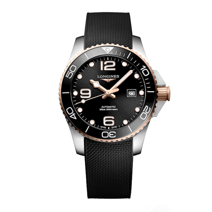 Longines HydroConquest 43mm Mens Watch Black