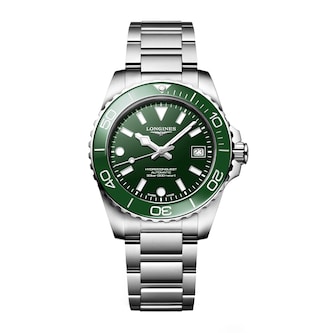 Longines HydroConquest 39mm Mens Watch Green