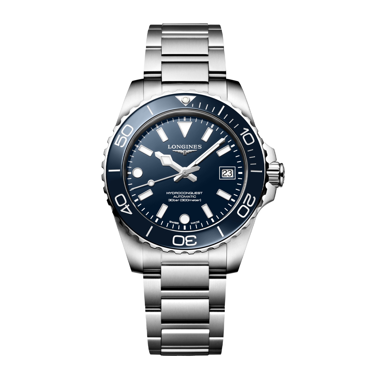 Longines HydroConquest 39mm Mens Watch Blue