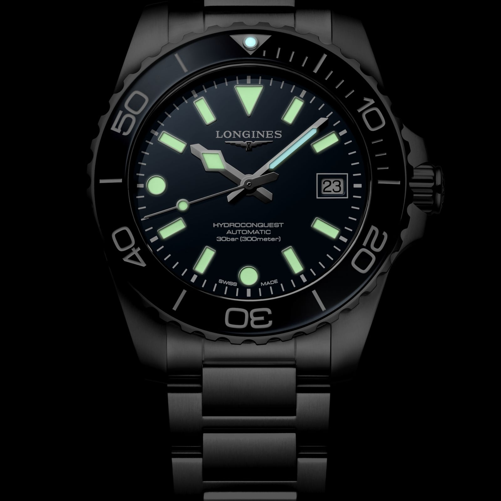 Longines HydroConquest 39mm Mens Watch Blue