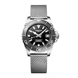 Longines Hydroconquest 39mm Mens Watch Black Mesh