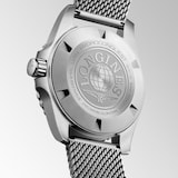 Longines HydroConquest 39mm Mens Watch Black Mesh