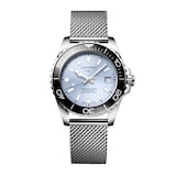 Longines HydroConquest 39mm Mens Watch Ice Blue Mesh