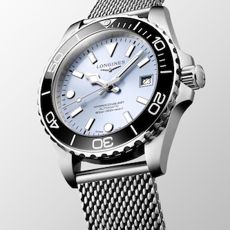 Longines HydroConquest 39mm Mens Watch Ice Blue Mesh Longines HydroConquest 39mm Mens Watch Ice Blue Mesh