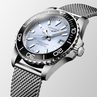 Longines HydroConquest 39mm Mens Watch Ice Blue Mesh Longines HydroConquest 39mm Mens Watch Ice Blue Mesh
